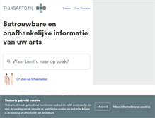 Tablet Screenshot of m.thuisarts.nl